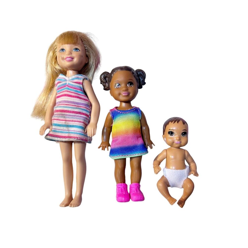 Barbie Mattel Kid Doll Lot AA Hispanic Baby Chelsea Babysitters Inc